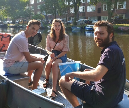 Vaarroutes door de grachten en langs de Amstel